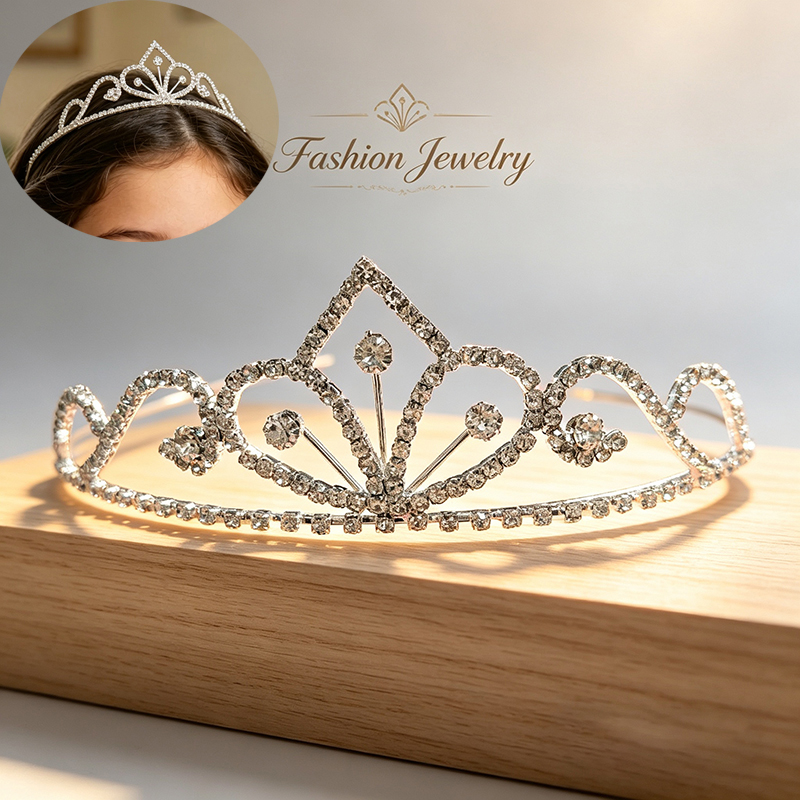Corona nupcial de cristal de l - Women Accessories Wholesale reseña y precio