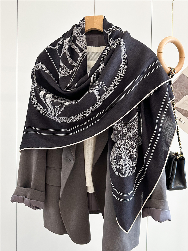 Bufanda de mezcla de seda y la - Accessories Brand For Women reseña y precio