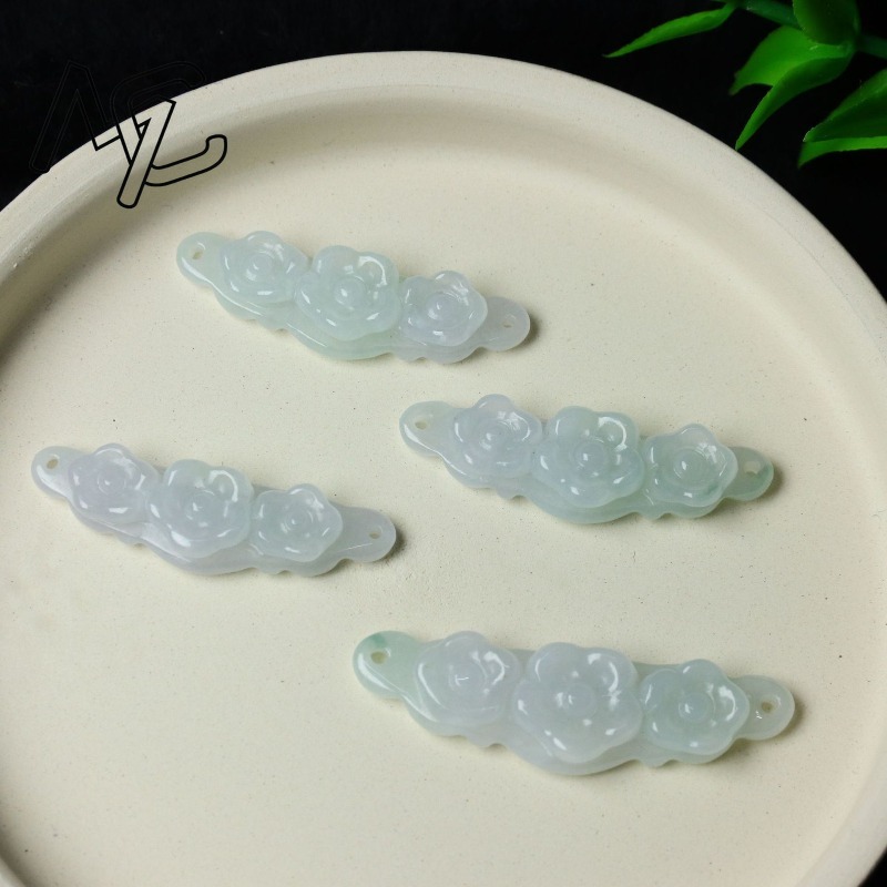1 ud. Flor de Jadeíta Natural, - Women'S Accessories reseña y precio