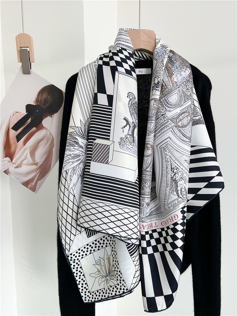 Grandes pañuelos de seda de ma - Accessories Brand For Women reseña y precio