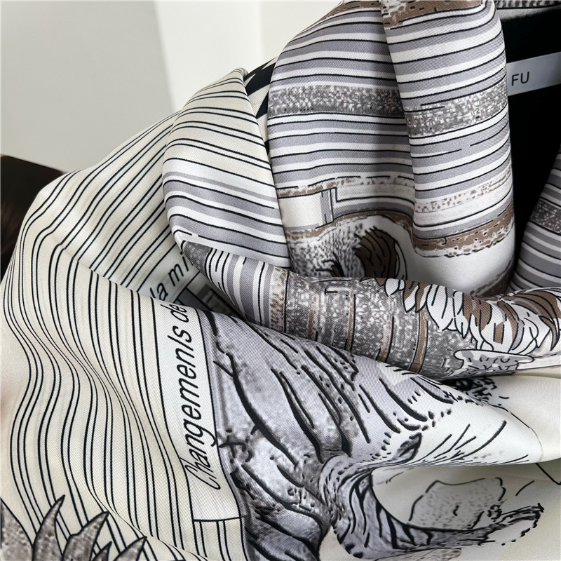 Grandes pañuelos de seda de ma - Accessories Brand For Women reseña y precio